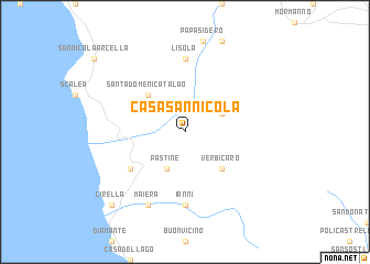 map of Casa San Nicola