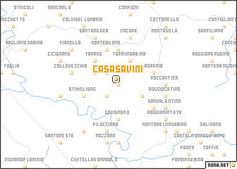 map of Casa Savini