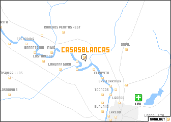 map of Casas Blancas