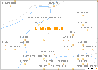 map of Casas de Abajo