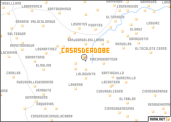 map of Casas de Adobe