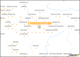 map of Casas de Arriba