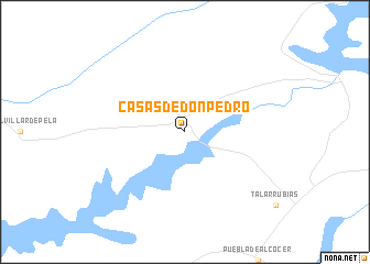 map of Casas de Don Pedro