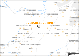 map of Casas de El Retiro