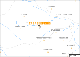 map of Casas de Frías