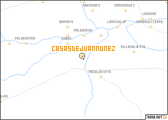 map of Casas de Juan Núñez
