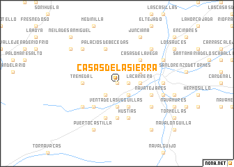map of Casas de la Sierra