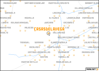 map of Casas de la Vega