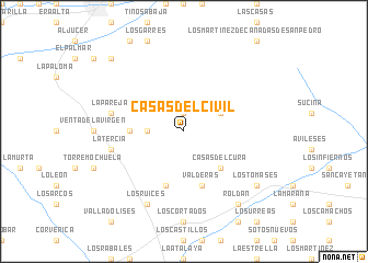 map of Casas del Civil