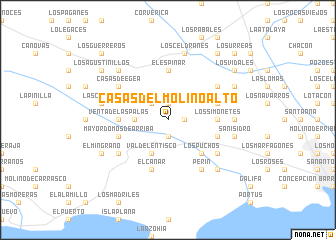 map of Casas del Molino Alto