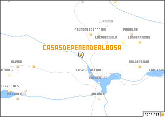 map of Casas de Penén de Albosa