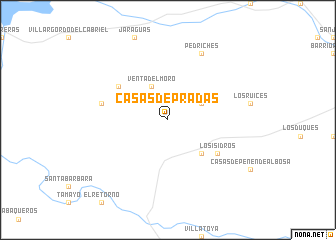 map of Casas de Pradas