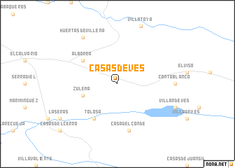 map of Casas de Ves