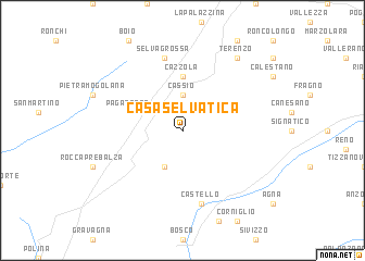 map of Casaselvatica