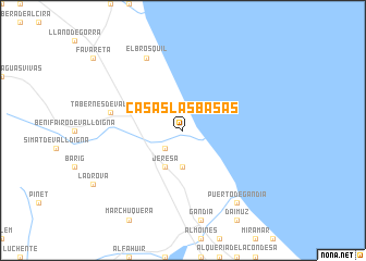 map of Casas Las Basas