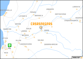 map of Casas Negras