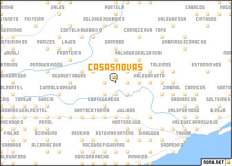 map of Casas Novas