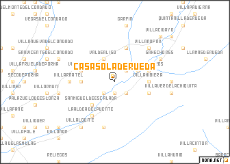 map of Casasola de Rueda