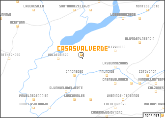 map of Casas Valverde