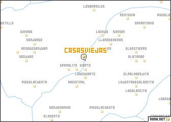 map of Casas Viejas