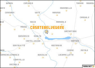 map of Casate Belvedere