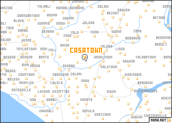 map of Casa Town