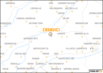 map of Casa Vici