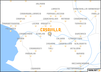 map of Casa Villa