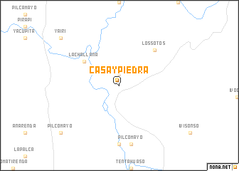 map of Casay Piedra