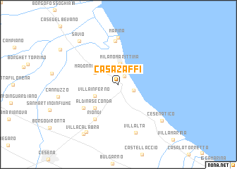 map of Casa Zaffi