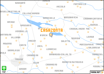 map of Casa Zonta