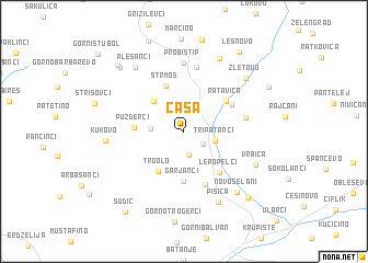 map of Čaša