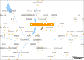 map of Casbas de Jaca