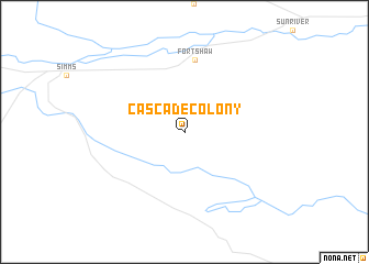 map of Cascade Colony