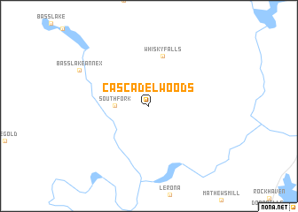 map of Cascadel Woods