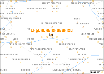 map of Cascalheira de Baixo