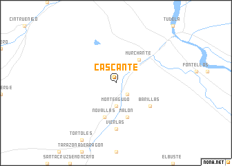 map of Cascante