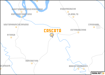 map of Cascata