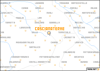 map of Casciana Terme