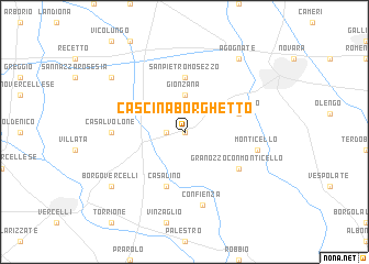 map of Cascina Borghetto