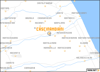 map of Cascina Moiani