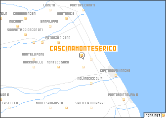 map of Cascina Monte Serico