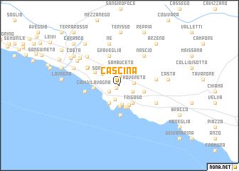 map of Cascina