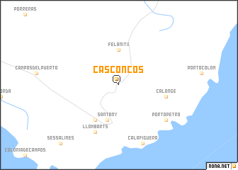 map of Caʼs Concos