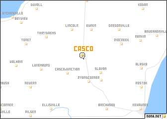 map of Casco