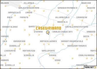 map of Case di Ribano