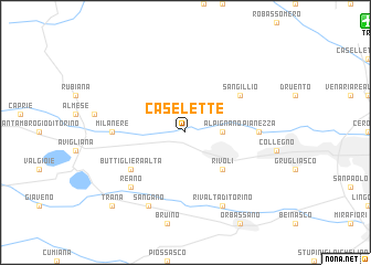 map of Caselette