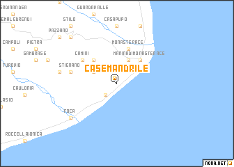 map of Case Mandrile