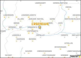 map of Caseneuve