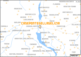 map of Case Ponte della Delizia